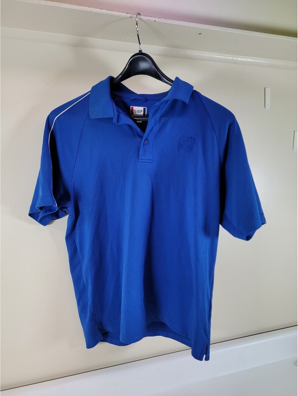 Clique polo shirt mens XL blue polo shirt